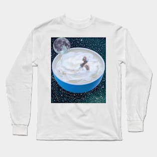 Moonlight Dip in Whipped Cream Long Sleeve T-Shirt